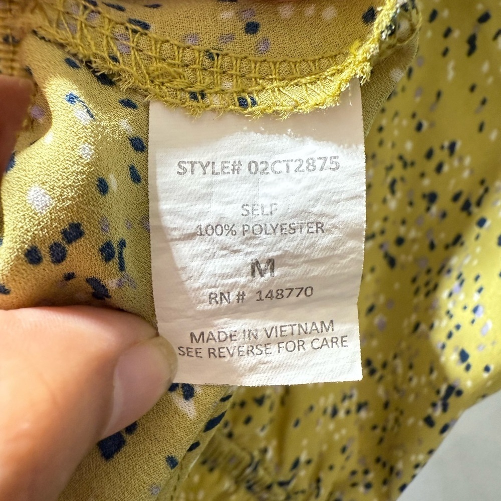 Sienna Sky Mustard Floral Blouse - Picture 4 of 4